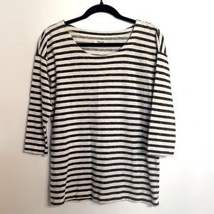 Madewell 1937 Striped Three-Quarter Sleeve Tee